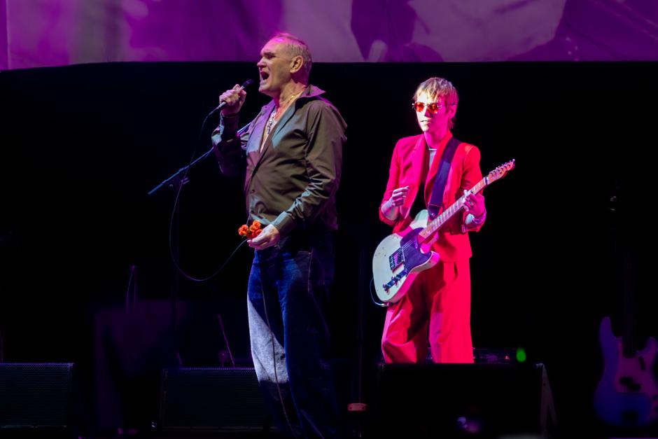 El cantante británico Morrissey, durante su concierto en Madrid