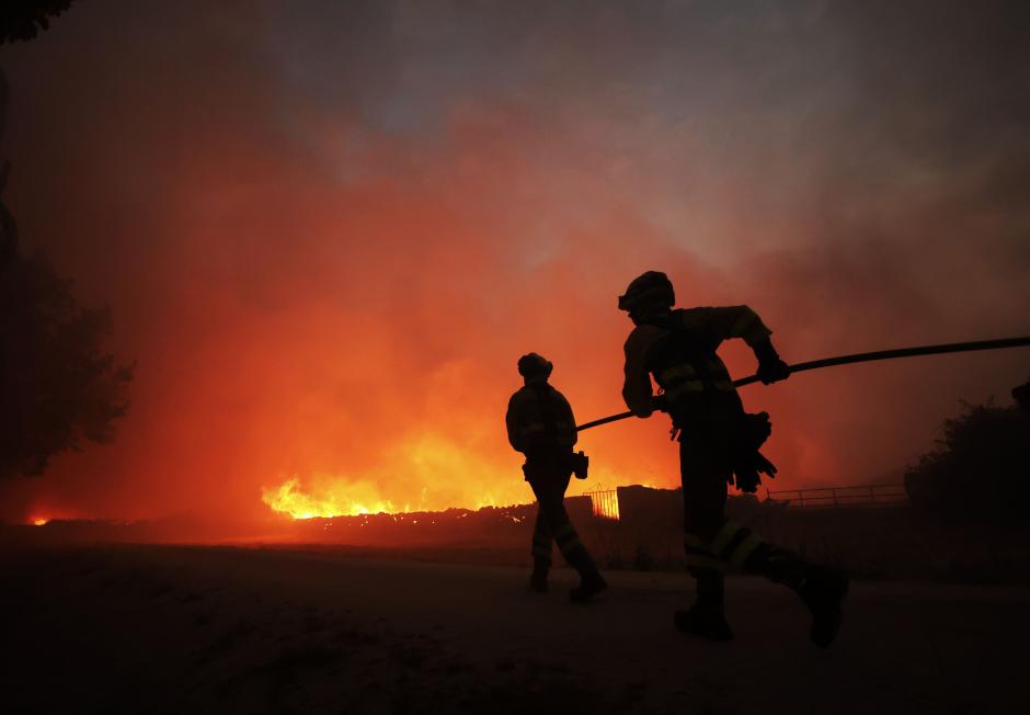 Lucha contra el fuego en la provincia de Zamora