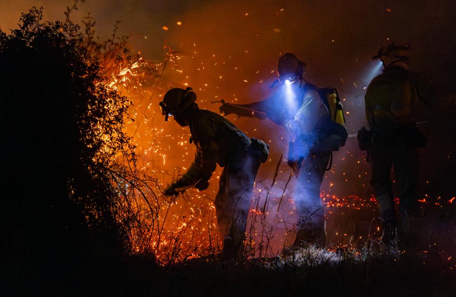 Lucha contra el fuego en la provincia de Zamora