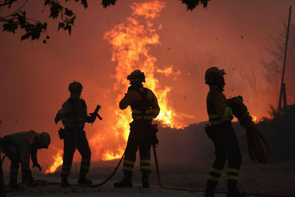 Lucha contra el fuego en la provincia de Zamora
