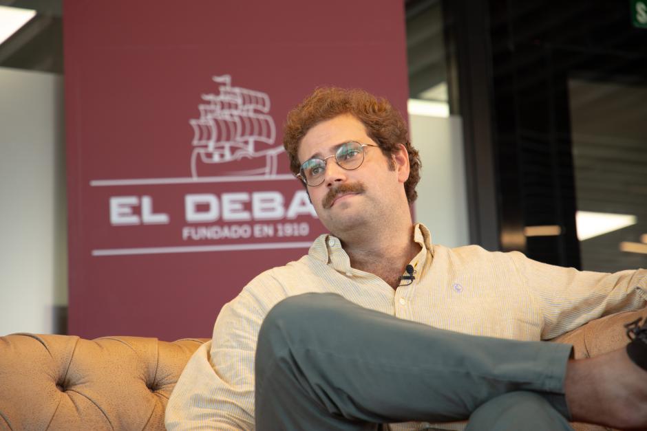 Julio Llorente, autor de 'El sentido del campo', entrevistado en la sede de El Debate
