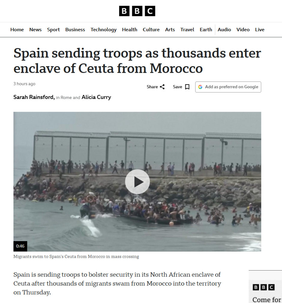 Portada inmigración Ceuta