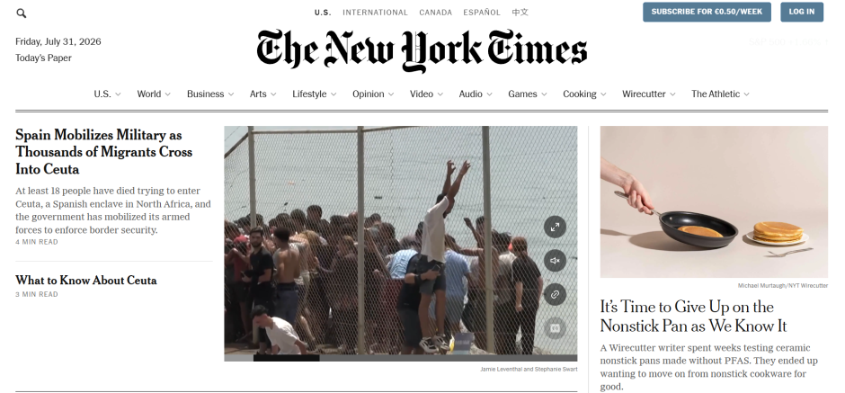 Portada inmigración Ceuta