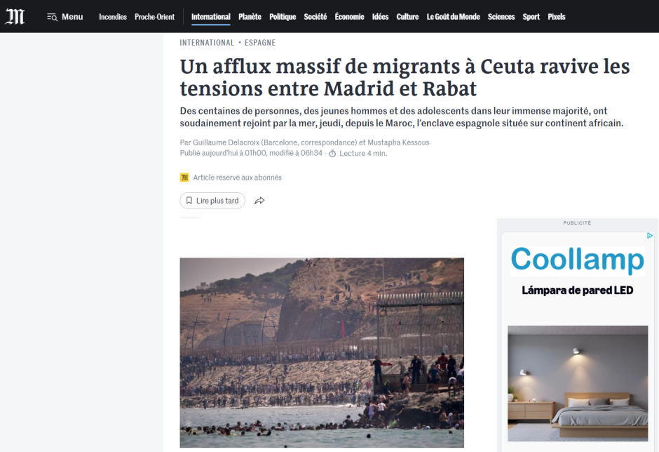 Portada inmigración Ceuta