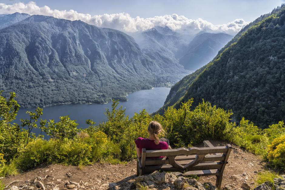Perfecto mirador sobre el lago Bohinj