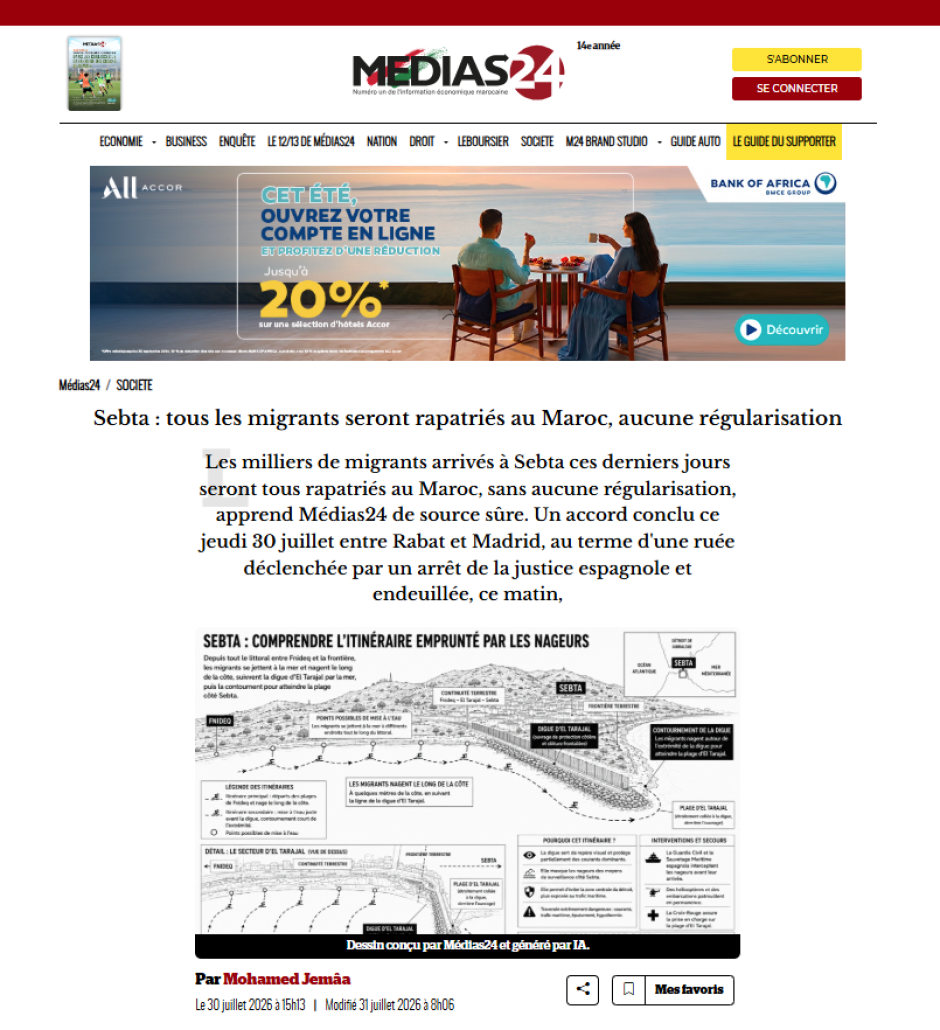 Ceuta: todos los migrantes serán repatriados a Marruecos; no habrá regularización.
