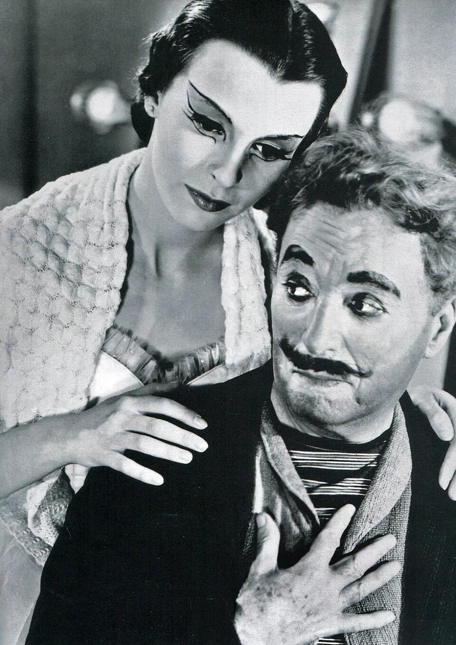 Charles Chaplin y Claire Bloom en Candilejas