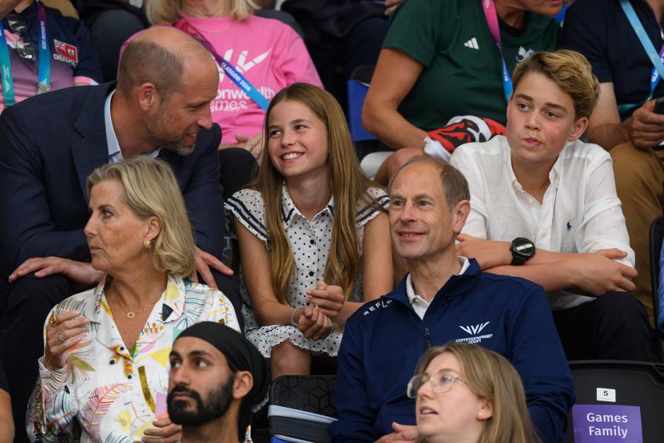 Princess Charlotte watching the cycling at the Chris Hoy Velodrome.Glasgow United Kingdom 1st August 2026

//ROOKETIM_DSC_4833_2/Credit:Tim Rooke/SIPA/2608012214 *** Local Caption *** .
