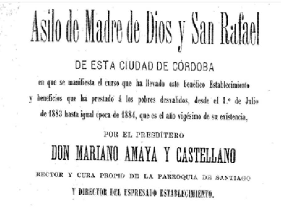 Una de las Memorias de ingresos y gastos del Asilo de Madre de Dios que se conservan en el Archivo Municipal de Córdoba