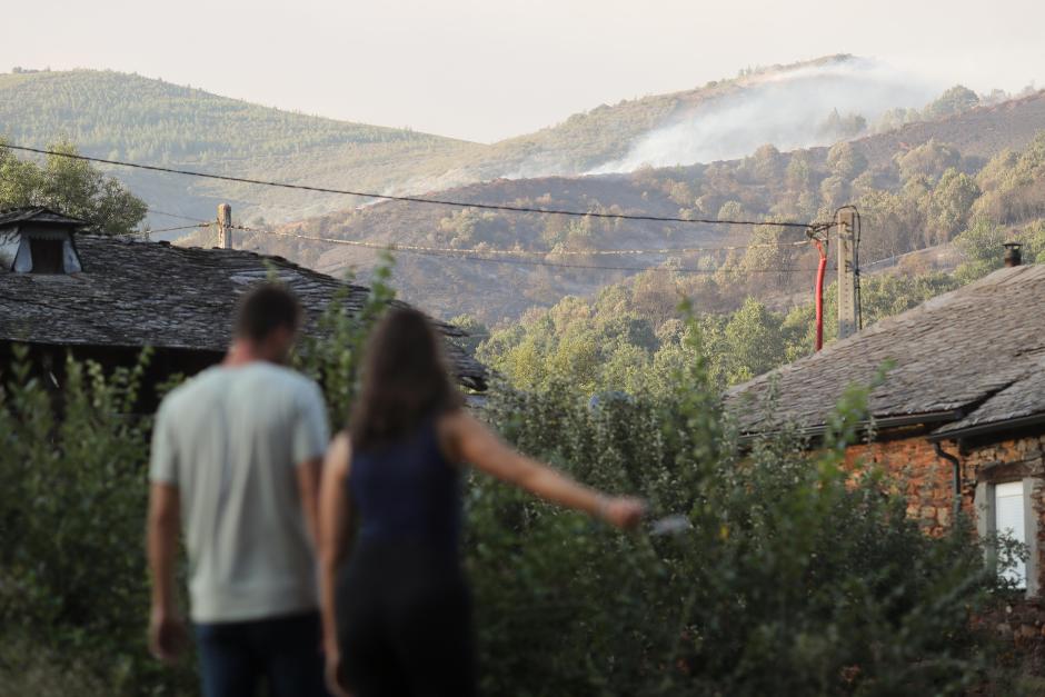Imagen de archivo del incendio de Veguellina, León