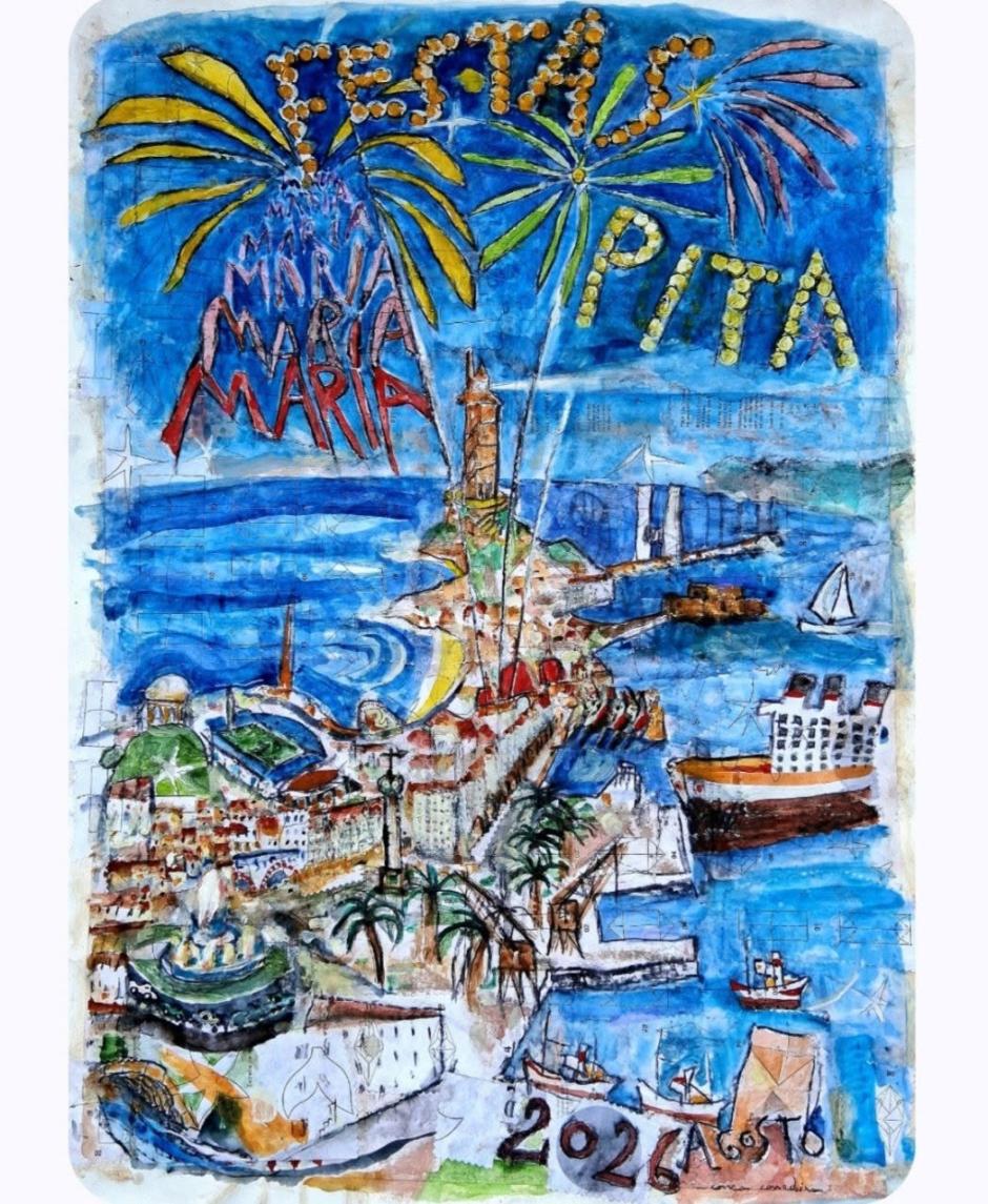 Cartel Fiestas María Pita La Coruña