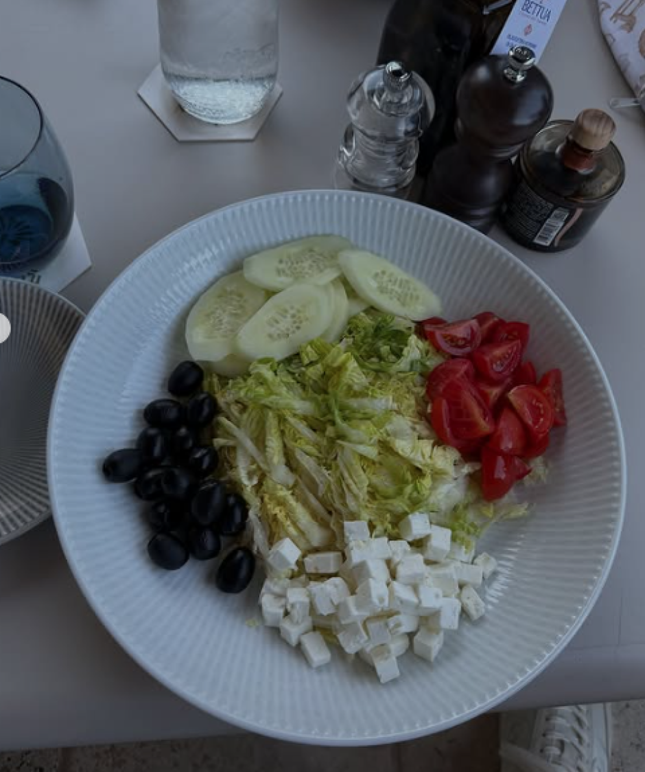 Uno de los platos que han degustado Mikel Merino y Lola