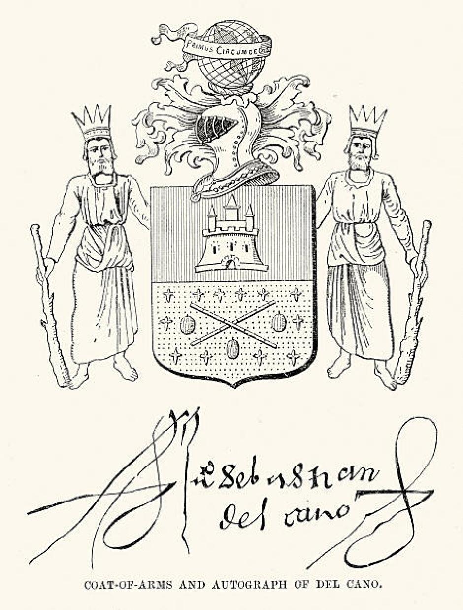Escudo de armas de Juan Sebastián Elcano otorgado por Carlos I
