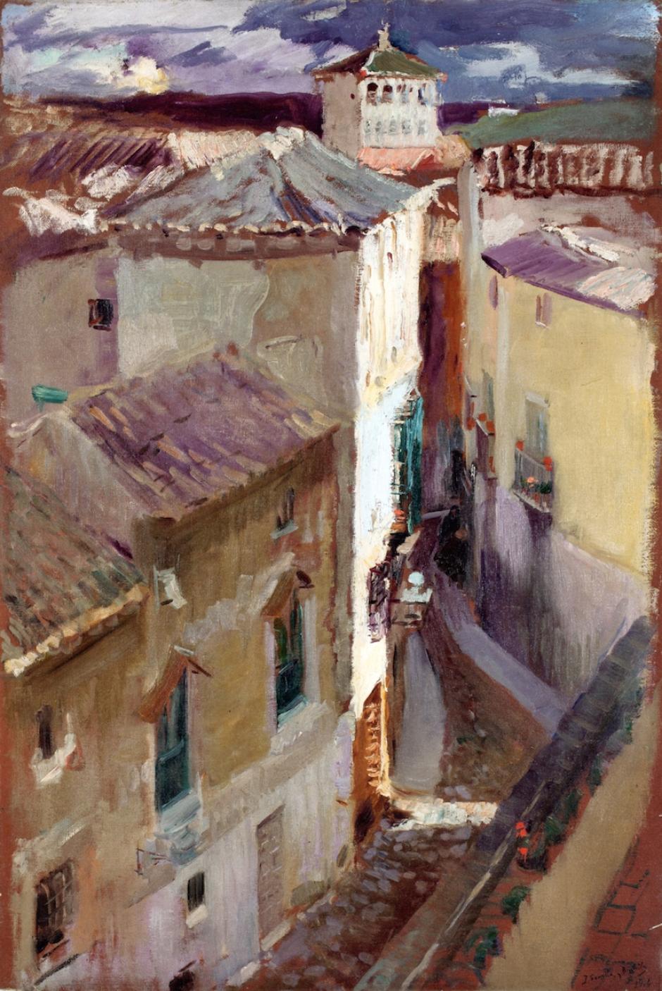 Una calle en Toledo, Joaquín Sorolla