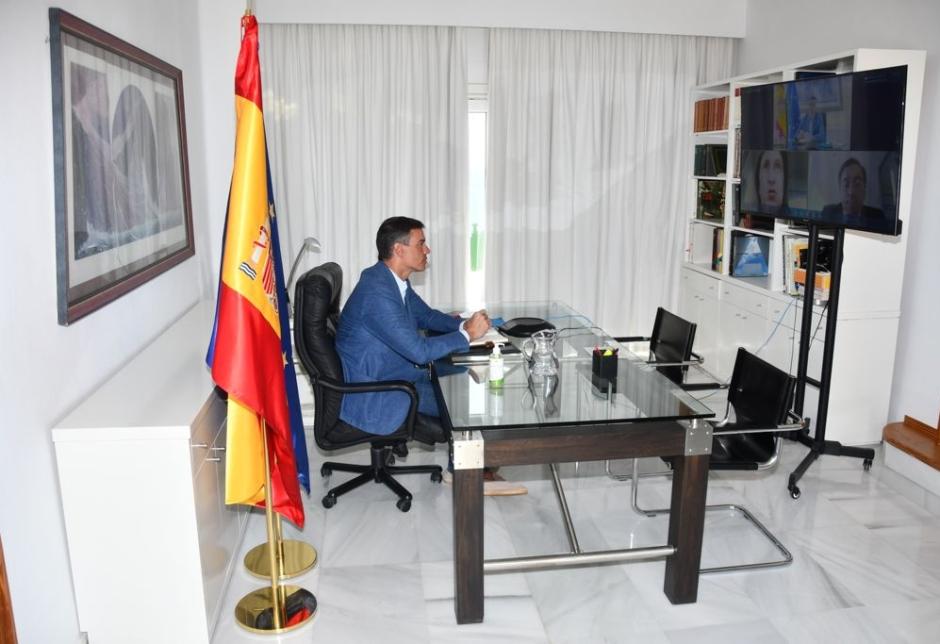 Sánchez con alpargatas en 2021