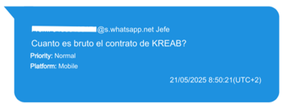 Intercambio de mensajes entre José Luis Rodríguez Zapatero y su secretaria Gertrudis Alcázar