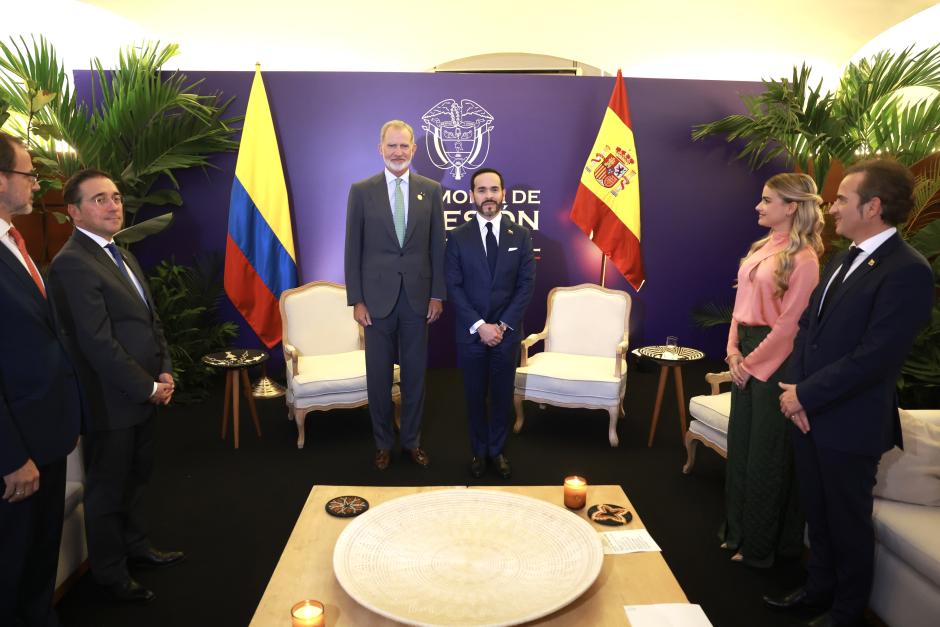 Reunión del Rey con el nuevo presidente de Colombia