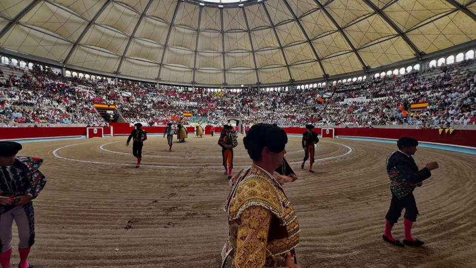 La Plaza de Toros de Pontevedra. llena