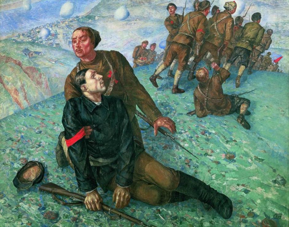 'La muerte del comisario', de Kuzmá Petrov-Vodkin