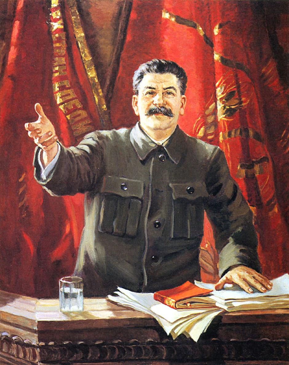 Retrato de Stalin del pintor leal al realismo socialista Aleksandr Gerasimov