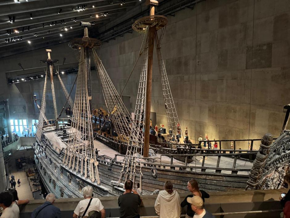Vista del buque de guerra Vasa