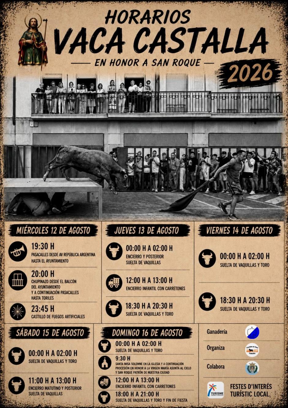 Programa de actos de la Vaca de Castalla