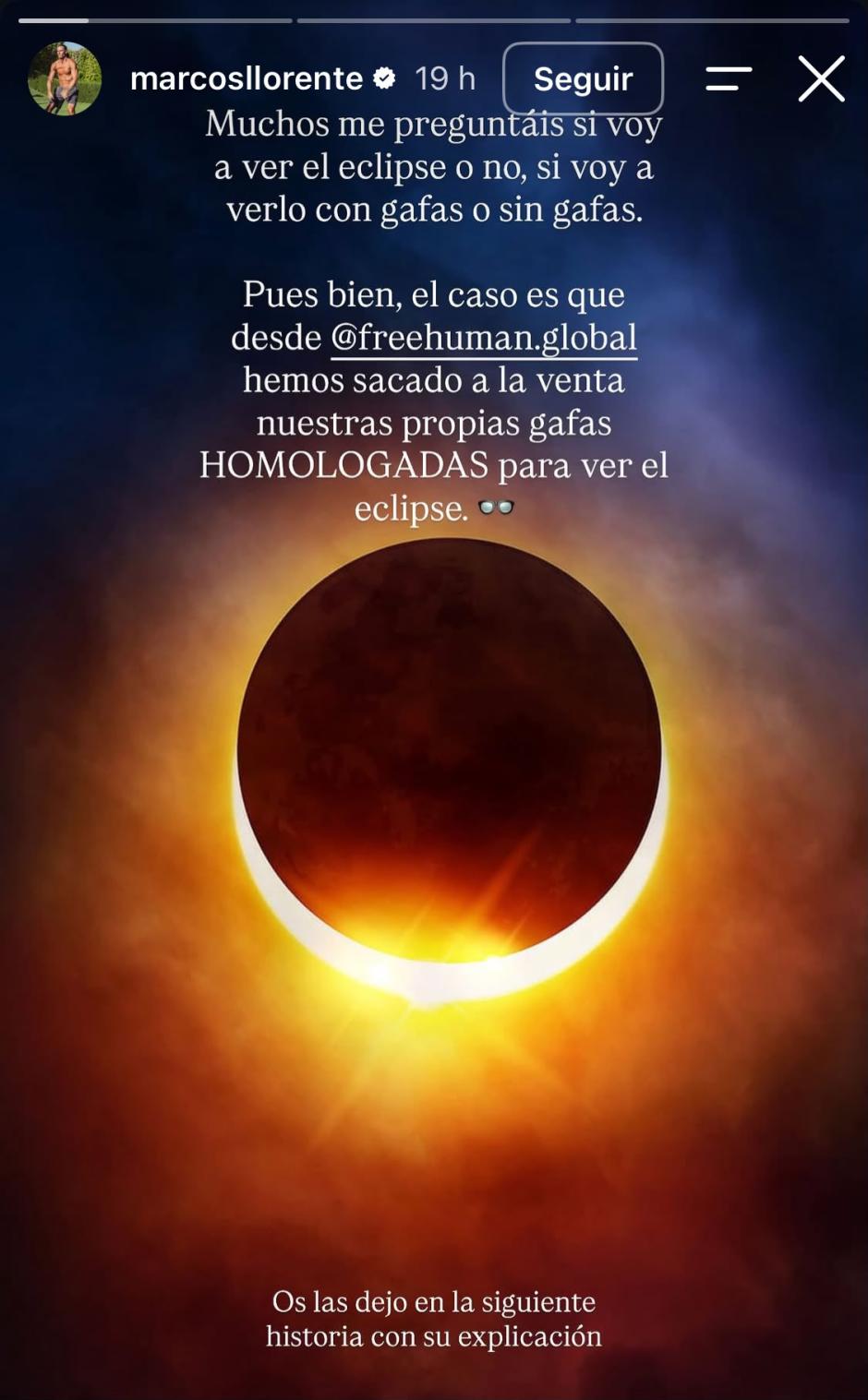 La historia de Marcos Llorente sobre el eclipse