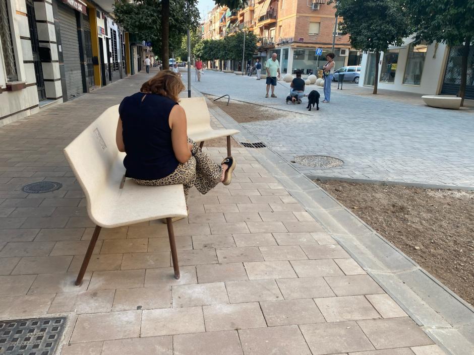 Aspecto de la avenida de La Viñuela tras la reforma