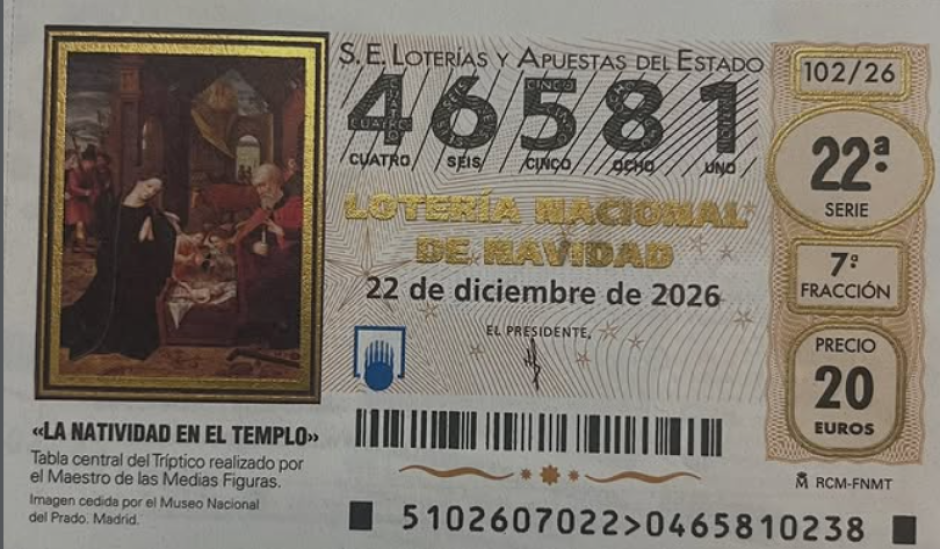 Décimo de la Lotería de Navidad de Villamanín
