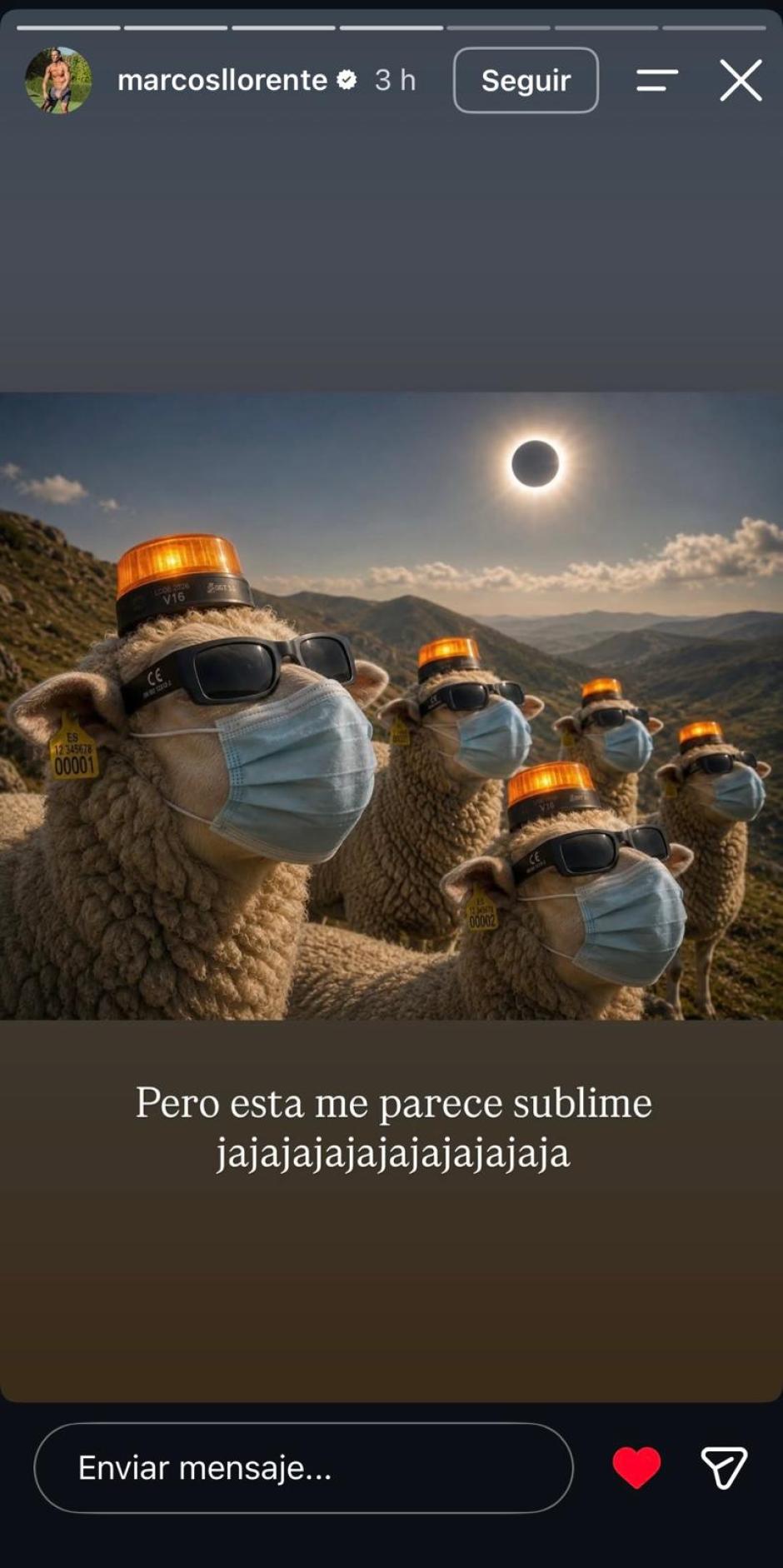 La historia que publicó Llorente