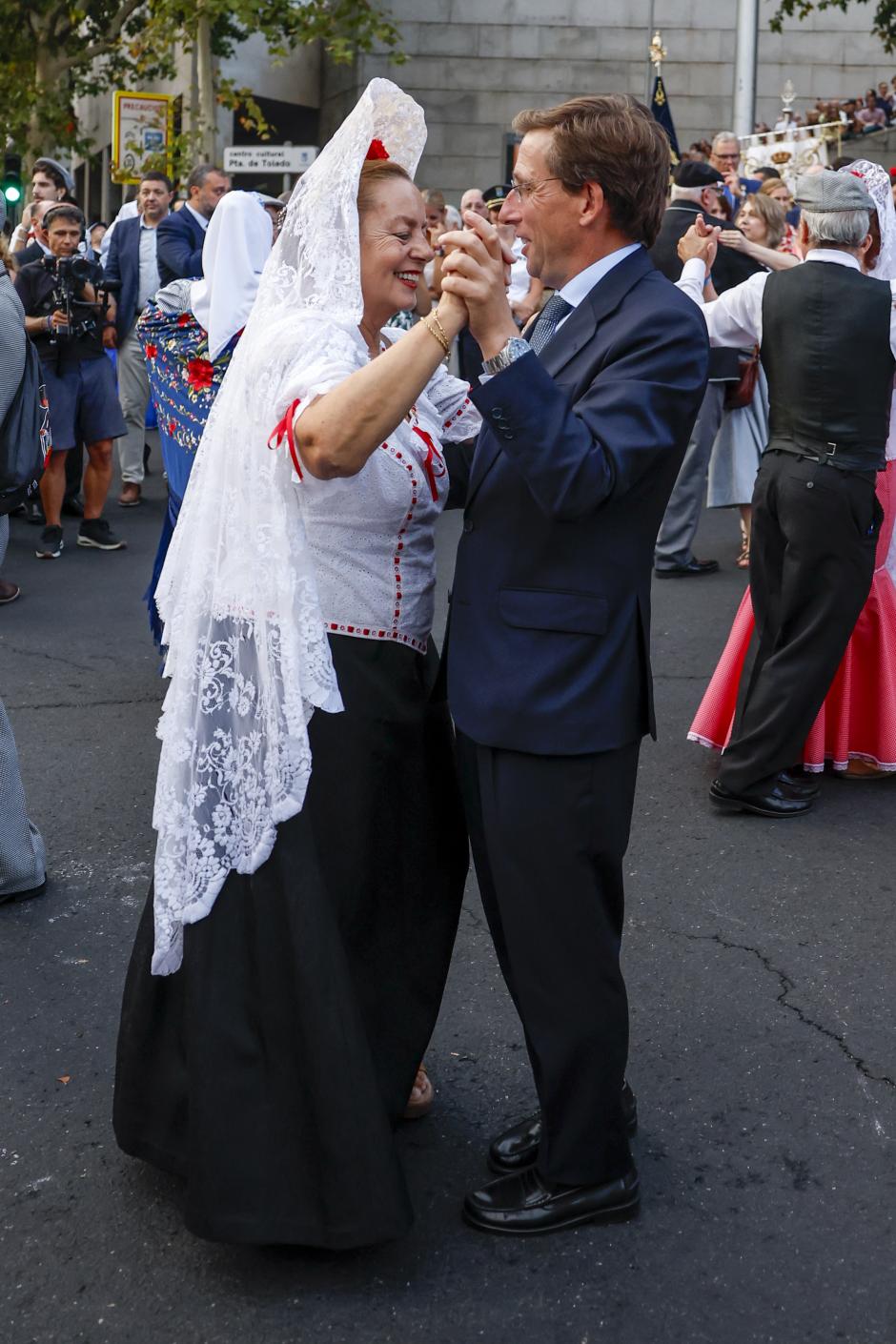Jose Luis Martinez-Almeida attending the day of the " Virgen de la Paloma" celebrations in Madrid on Saturday, 15 August 2026