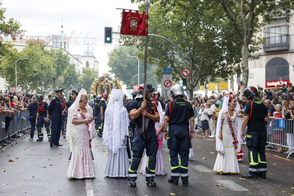 during the day of the " Virgen de la Paloma" celebrations in Madrid on Saturday, 15 August 2026