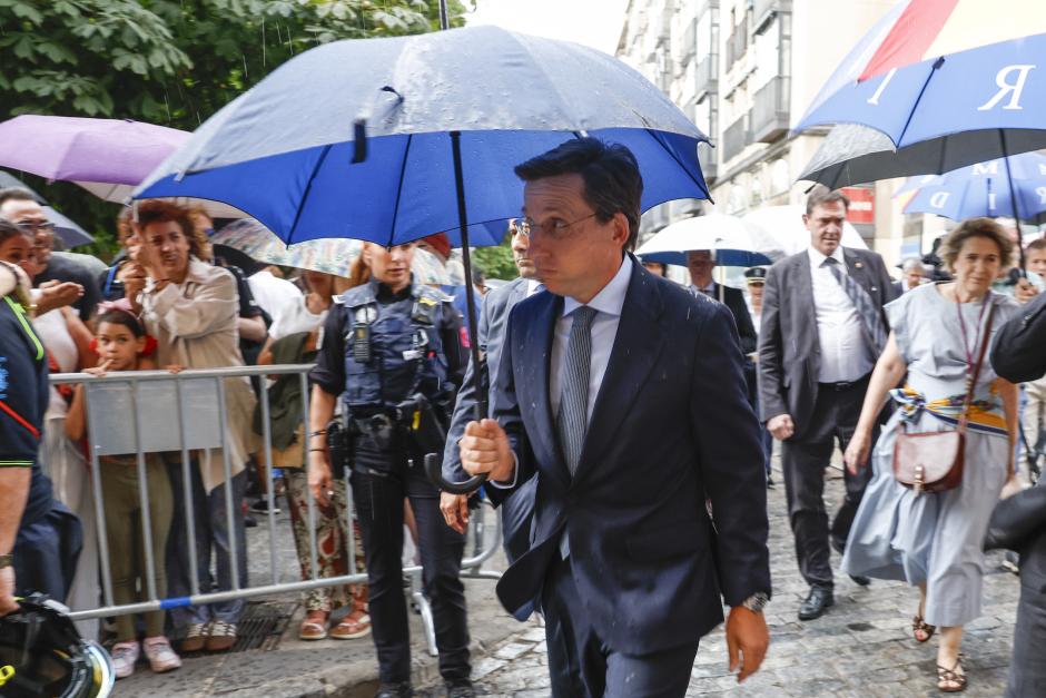 Jose Luis Martinez-Almeida attending the day of the " Virgen de la Paloma" celebrations in Madrid on Saturday, 15 August 2026