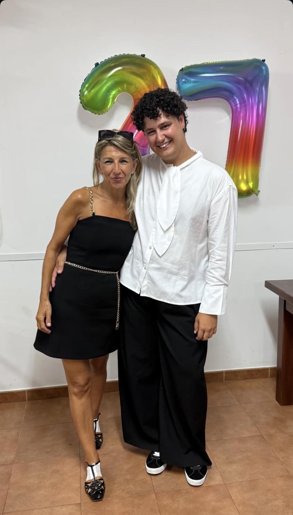 Yolanda Díaz con Jose Barras