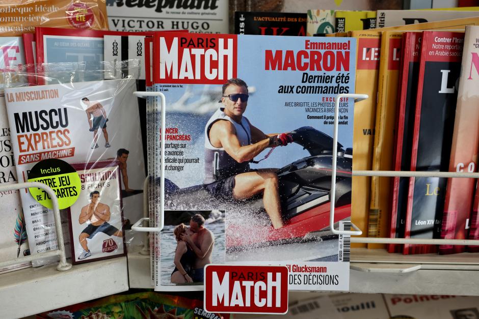 Emmanuel Macron, presidente de Francia en la portada de la revista Paris Match