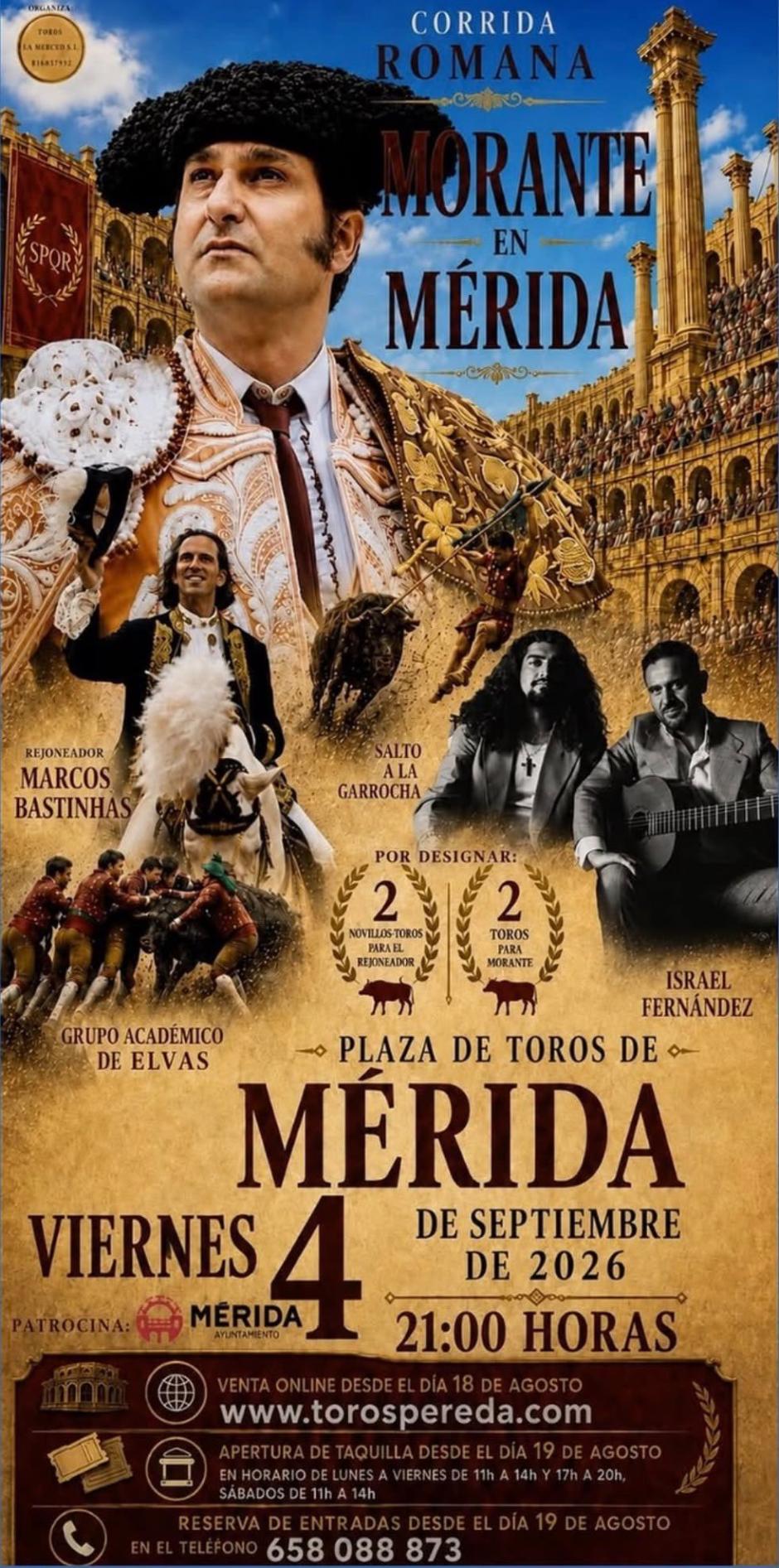 Cartel de la 'Corrida Romana' de Mérida