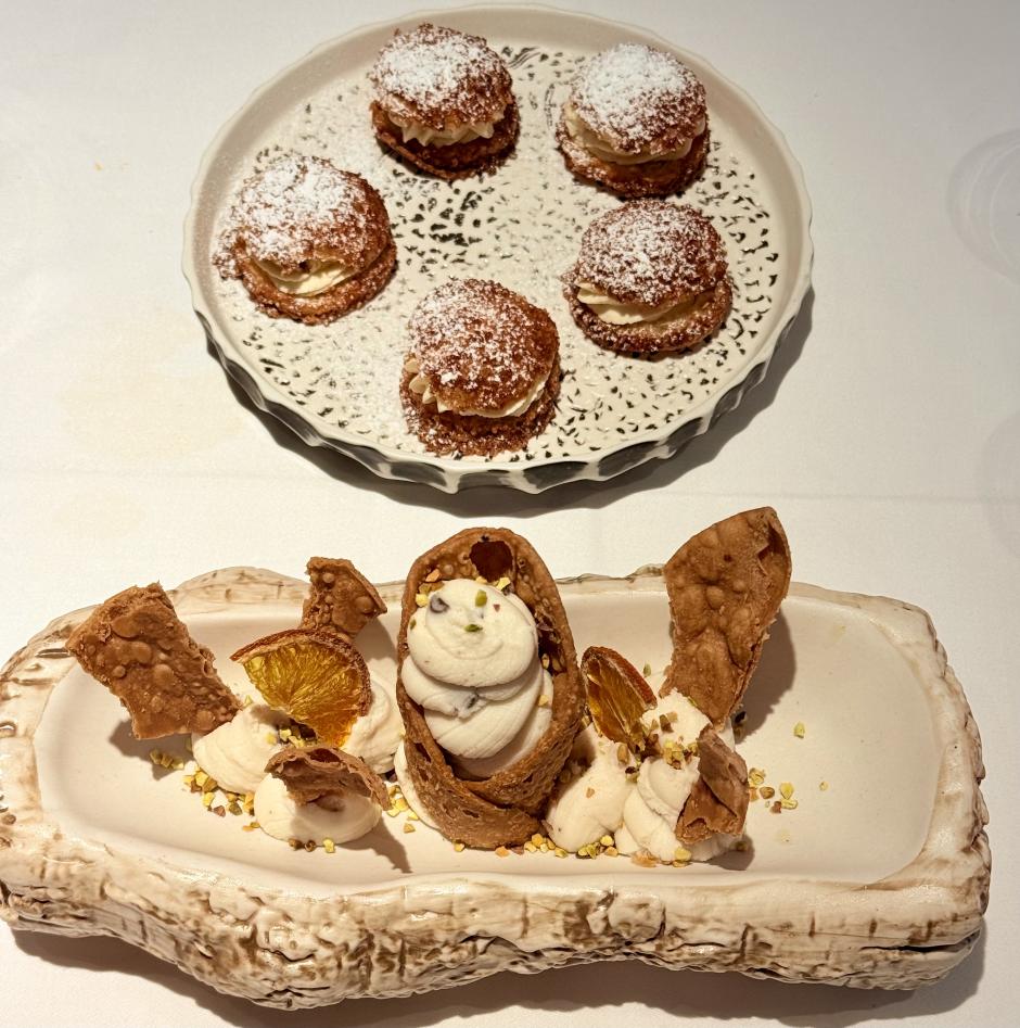 Cannolo y Bigné