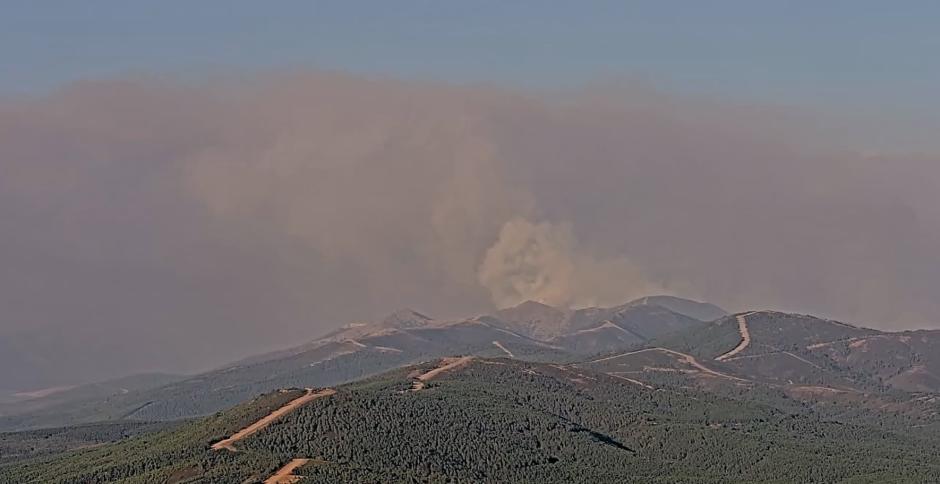 Controlados y sin llama los dos focos del incendio de Pinofranqueado (Cáceres) que han saltado a Salamanca