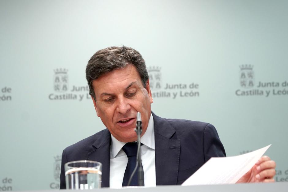 El portavoz de la Junta de Castilla y León, Carlos Fernández Carriedo, este jueves