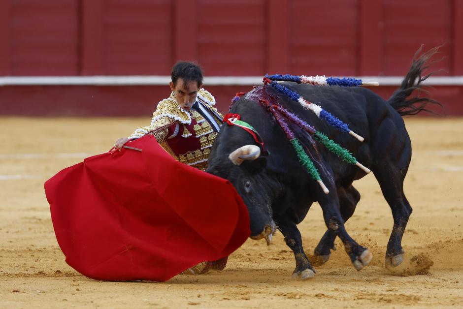 Derechazo por bajo de Fortes, este jueves en La Malagueta