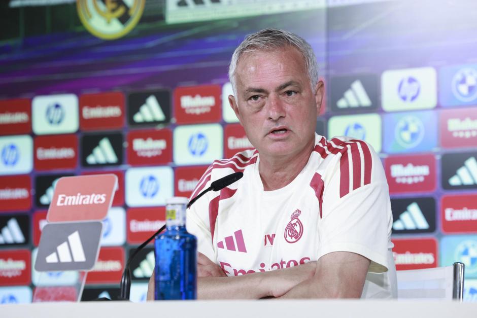 Jose Mourinho en su primera rueda de prensa como nuevo entrenador del Real Madrid