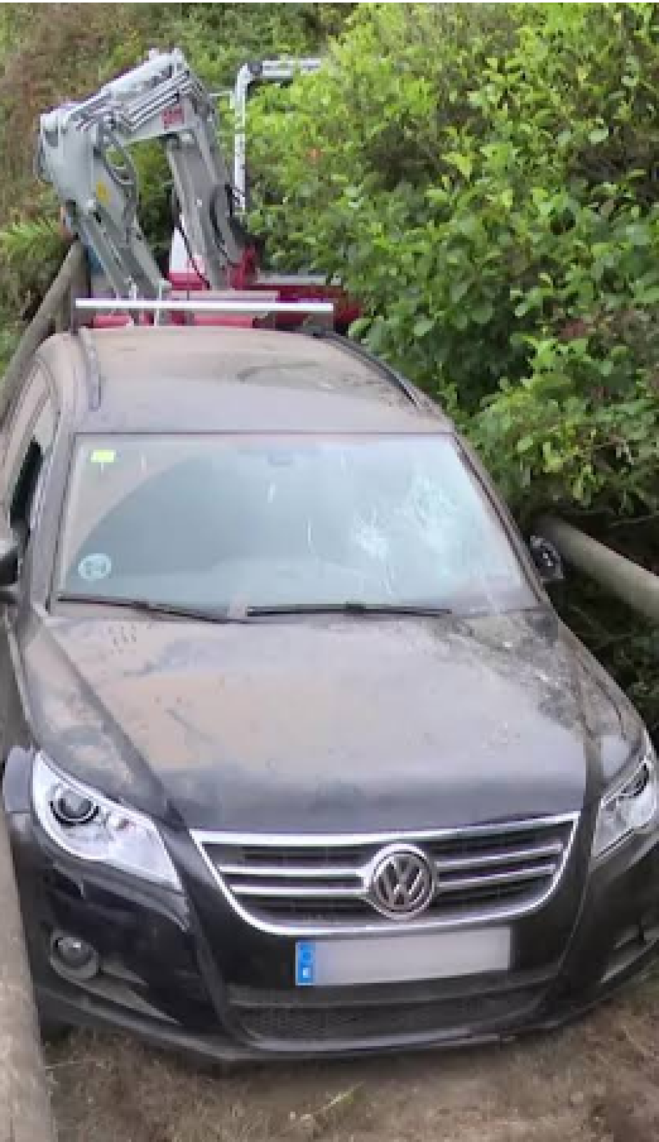 Fue necesaria una retro para sacar el coche