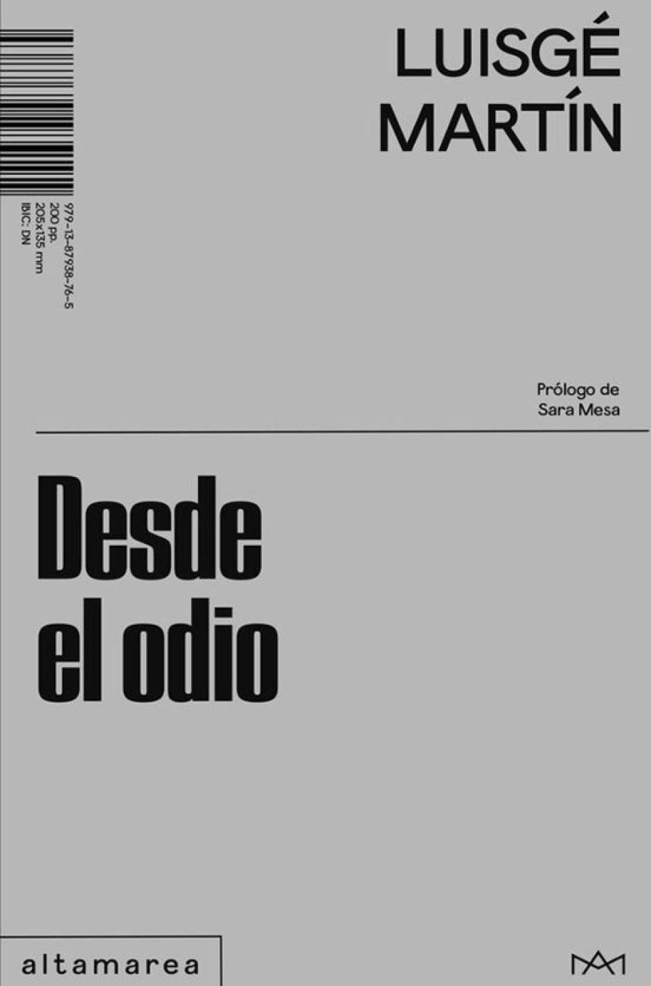 Cubierta del libro de Luisgé Martín