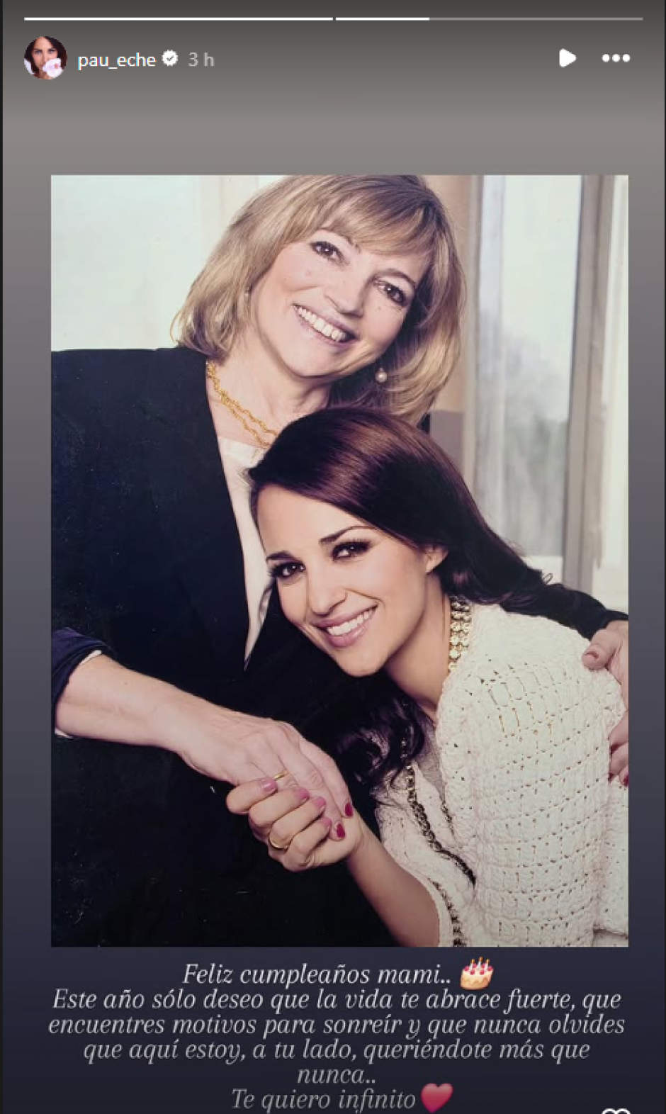 Paula Echevarría, junto a su madre Elena