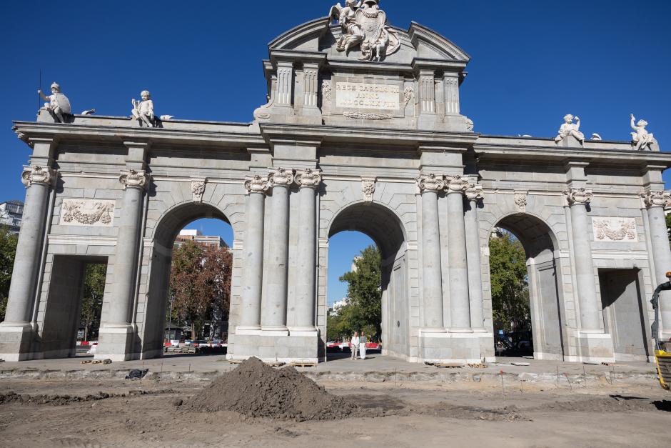 Obras paseo Puerta de Alcalá