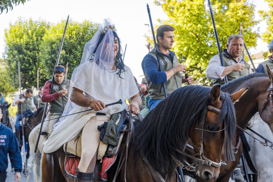 Segundo encierro de las las fiestas de Nuestra Señora del Rosario de Cuéllar, con toros de la ganadería Partido de Resina