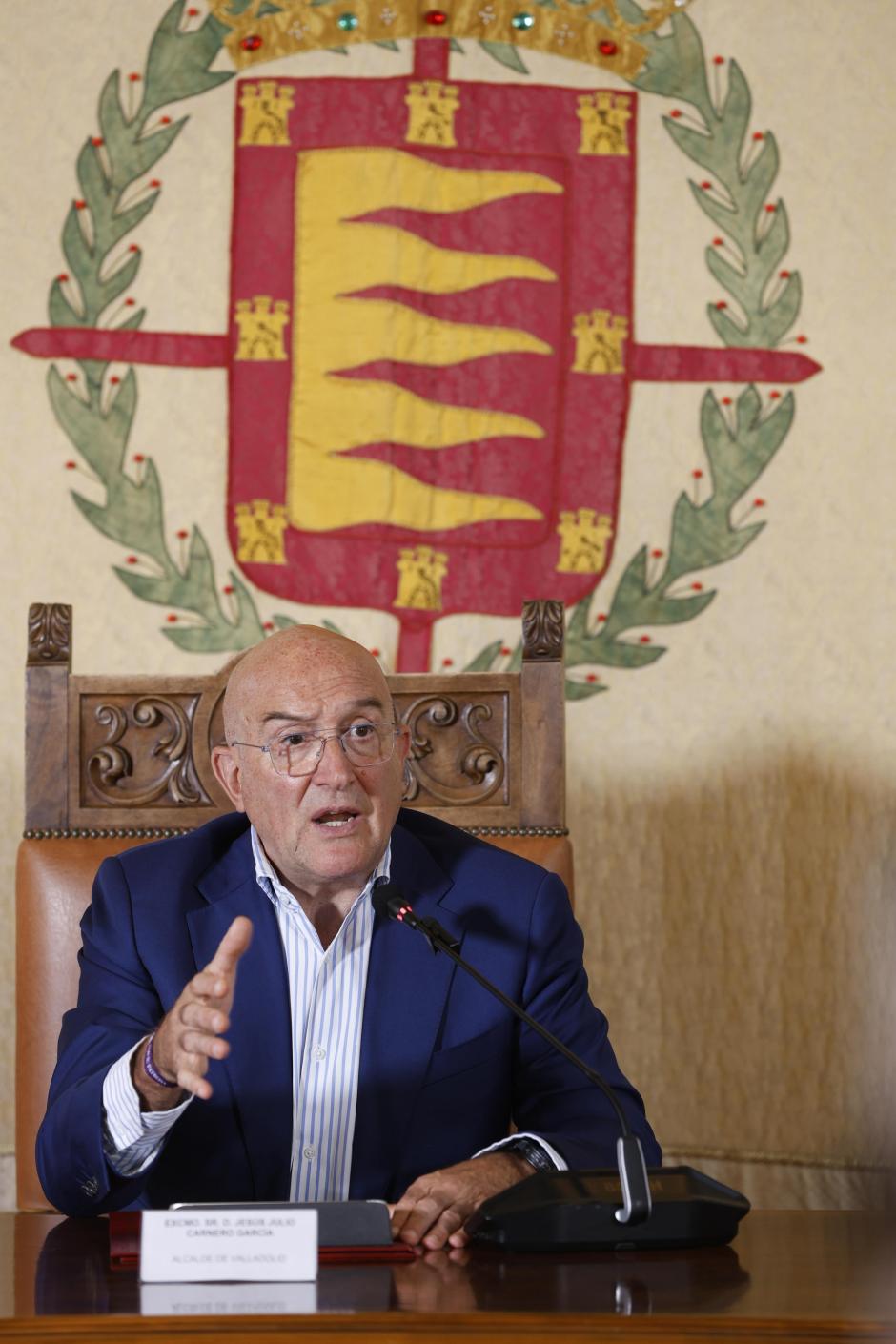 El primer edil vallisoletano, el 'popular' Jesús Julio Carnero, este lunes