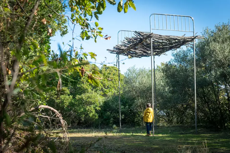 Una de las obras de arte en el 'Camino de los Prodigios'