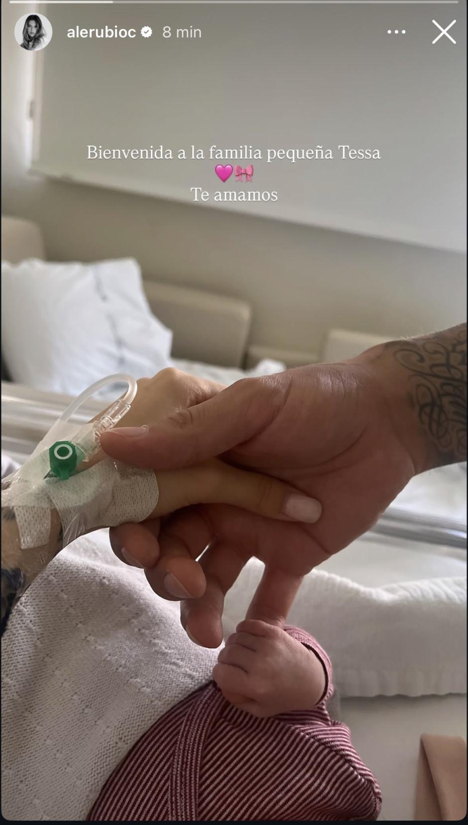 Alejandra Rubio cuenta que han llamado a su hija Tessa