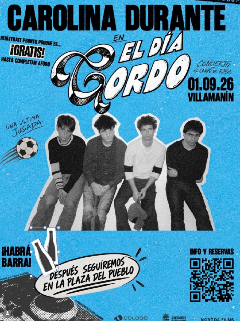 Cartel del concierto de Carolina Durante